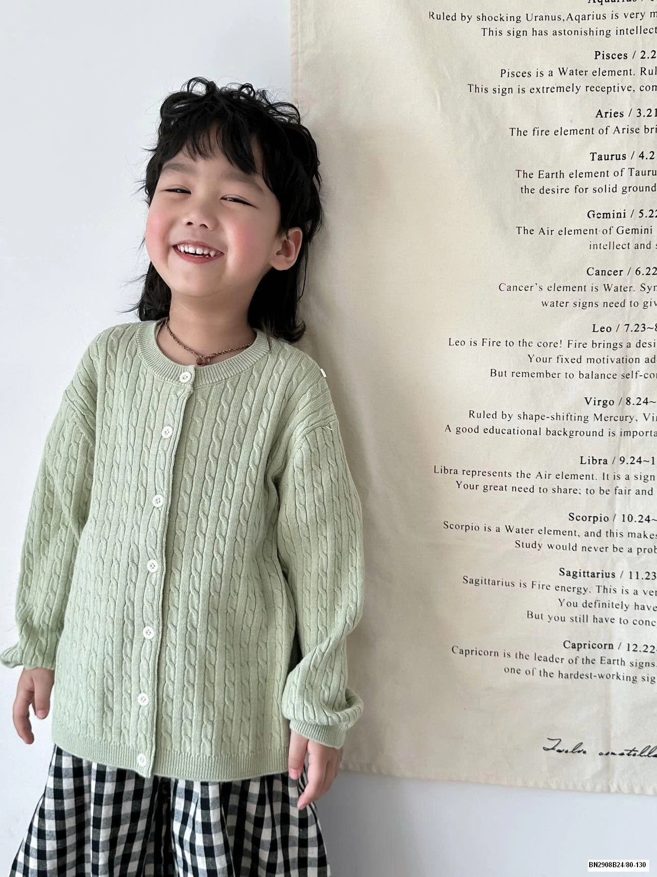 ÁO KHOÁC LEN XOẮN THỪNG MỎNG  M.TYQUEEN