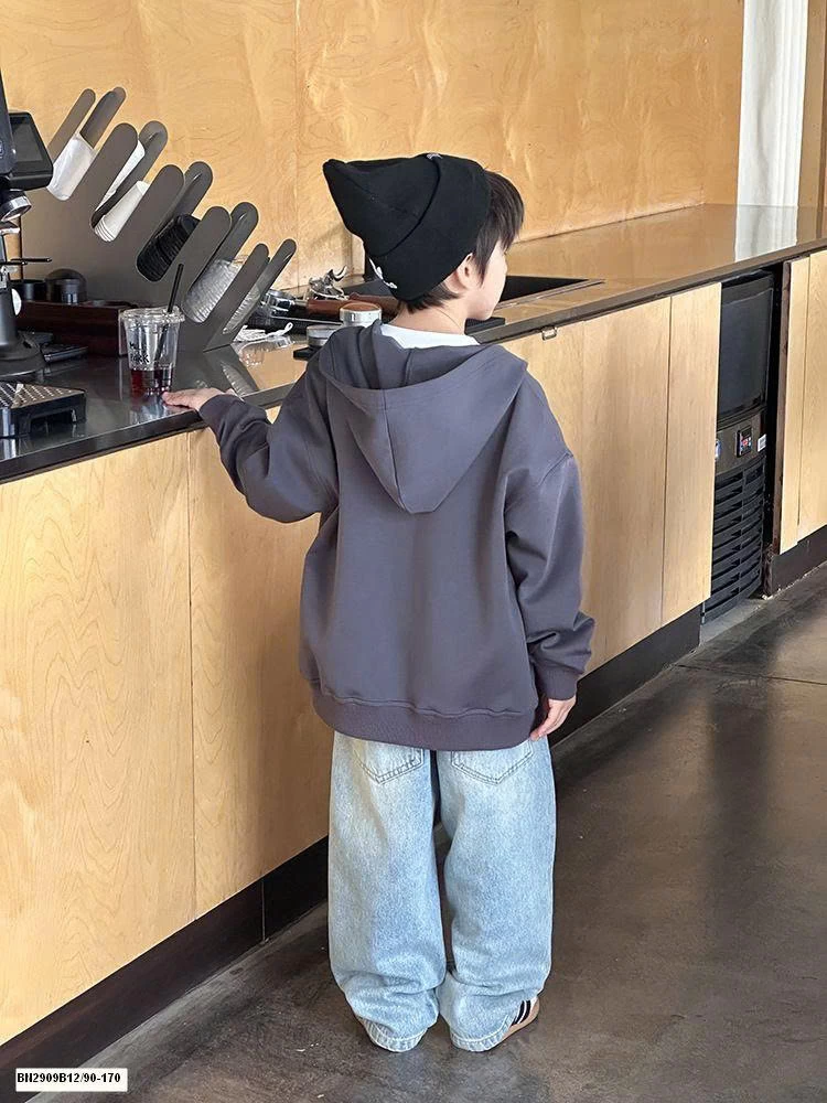 ÁO KHOÁC NỈ IN CHỮ AMBB  25G160