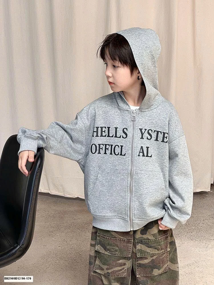 ÁO KHOÁC NỈ IN CHỮ AMBB  25G160