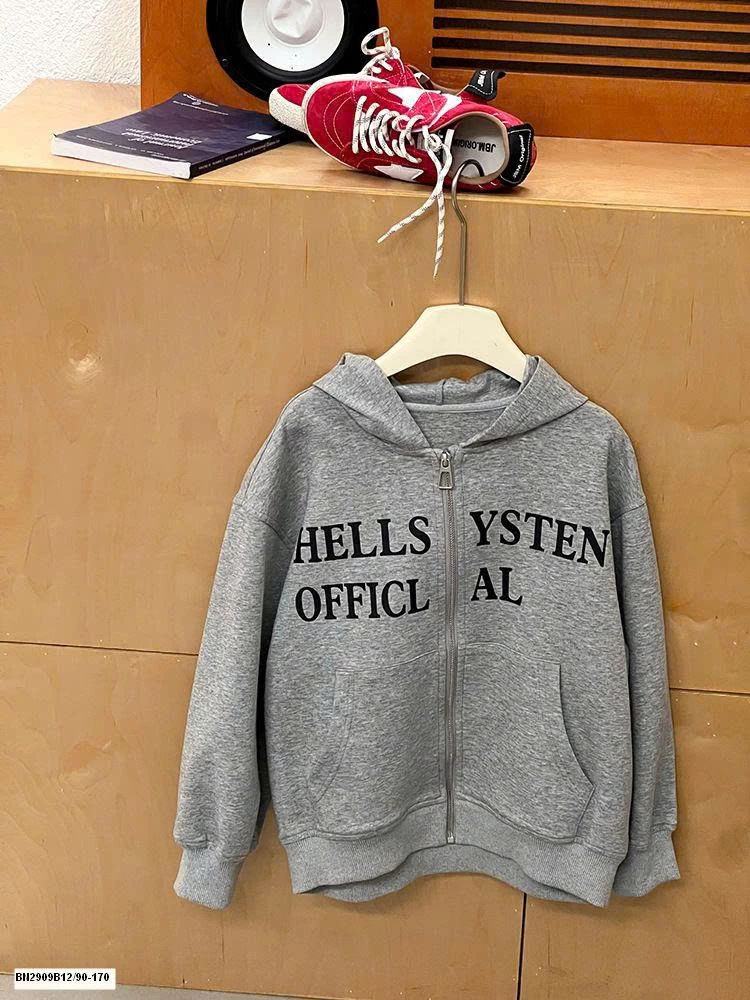 ÁO KHOÁC NỈ IN CHỮ AMBB  25G160