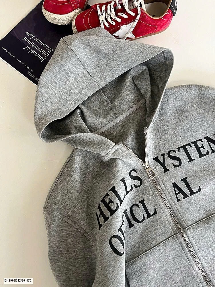 ÁO KHOÁC NỈ IN CHỮ AMBB 25G160