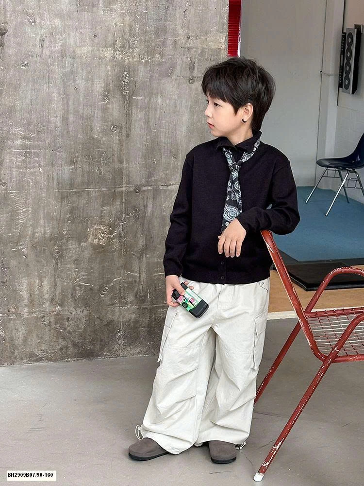 ÁO LEN DỆT CỔ CAO ĐÓNG CÚC AMBB 25G191