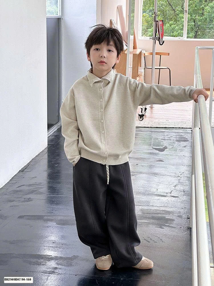 ÁO LEN DỆT CỔ CAO ĐÓNG CÚC AMBB 25G191