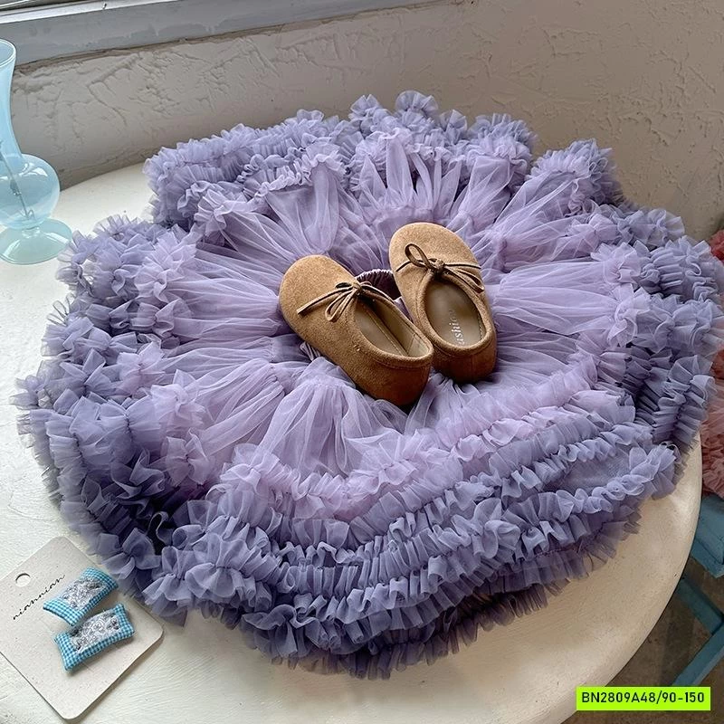 CHÂN VÁY TUTU PHỐI VIỀN MÀU