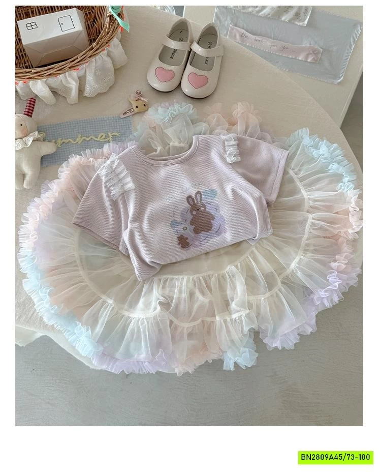 ÁO THUN MIX CV TUTU SZ NHÍ