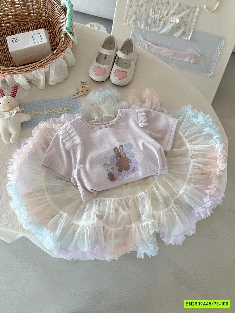 ÁO THUN MIX CV TUTU SZ NHÍ