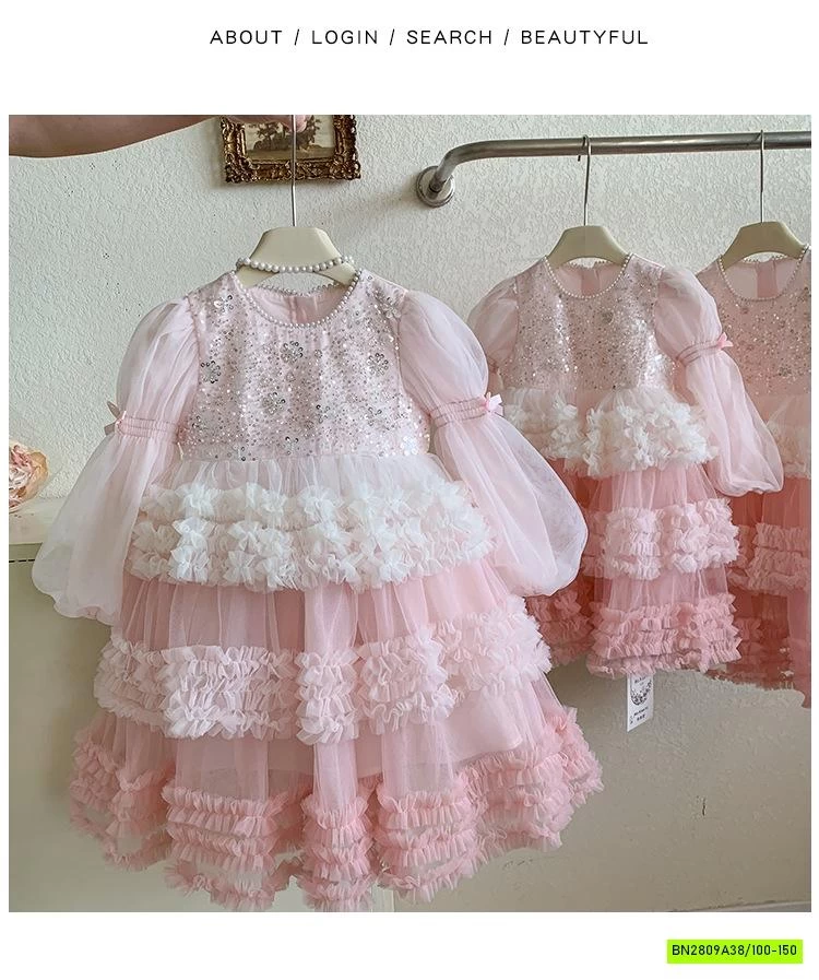 ĐẦM CÔNG CHÚA VOAN TẦNG LOANG MÀU CC