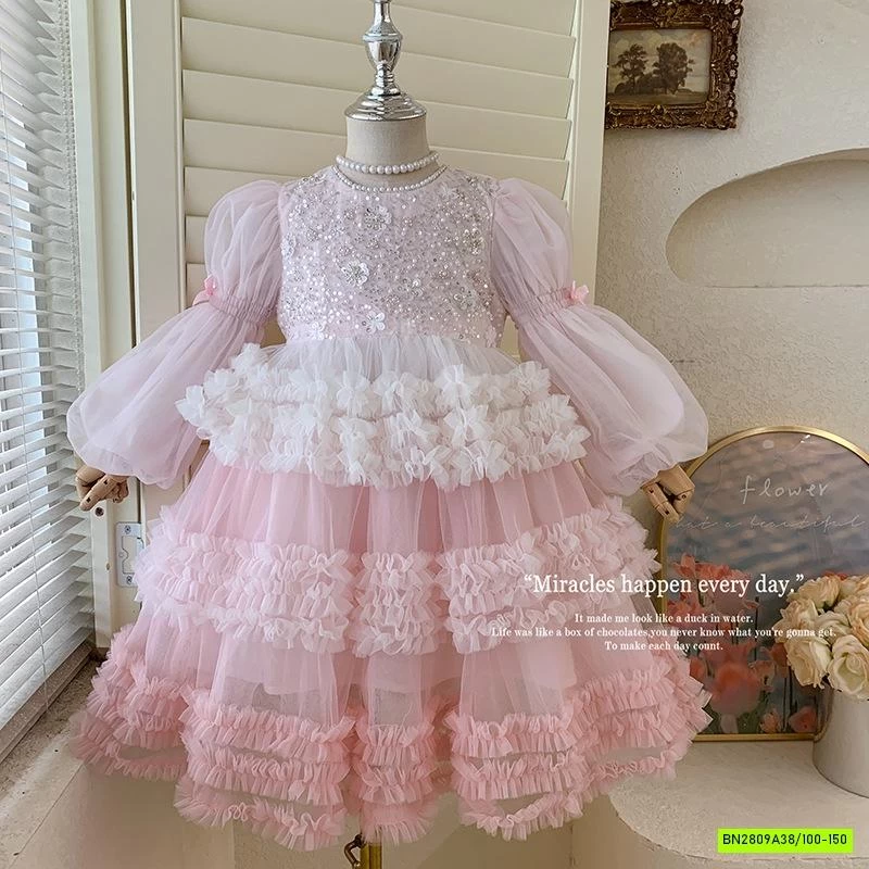 ĐẦM CÔNG CHÚA VOAN TẦNG LOANG MÀU CC