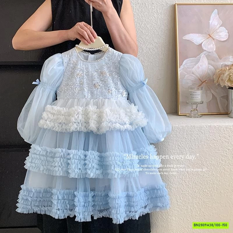 ĐẦM CÔNG CHÚA VOAN TẦNG LOANG MÀU CC