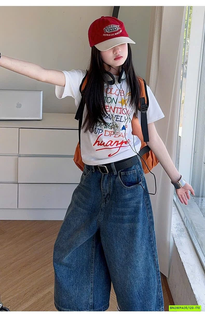 ÁO THUN CHỮ MIX JEANS LỠ SZ ĐẠI