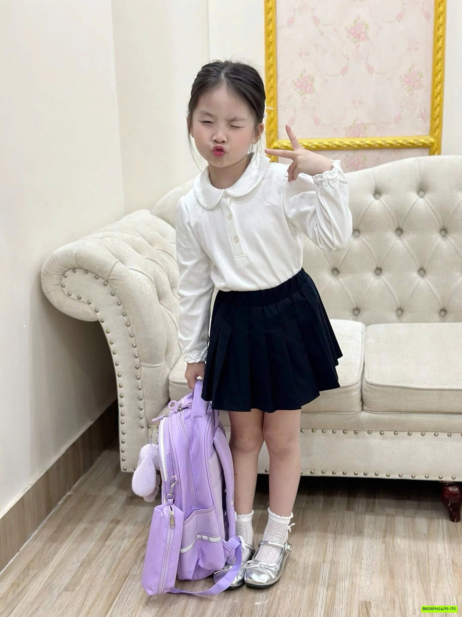 ÁO DÀI TAY CHO BÉ MẶC ĐẦU THU