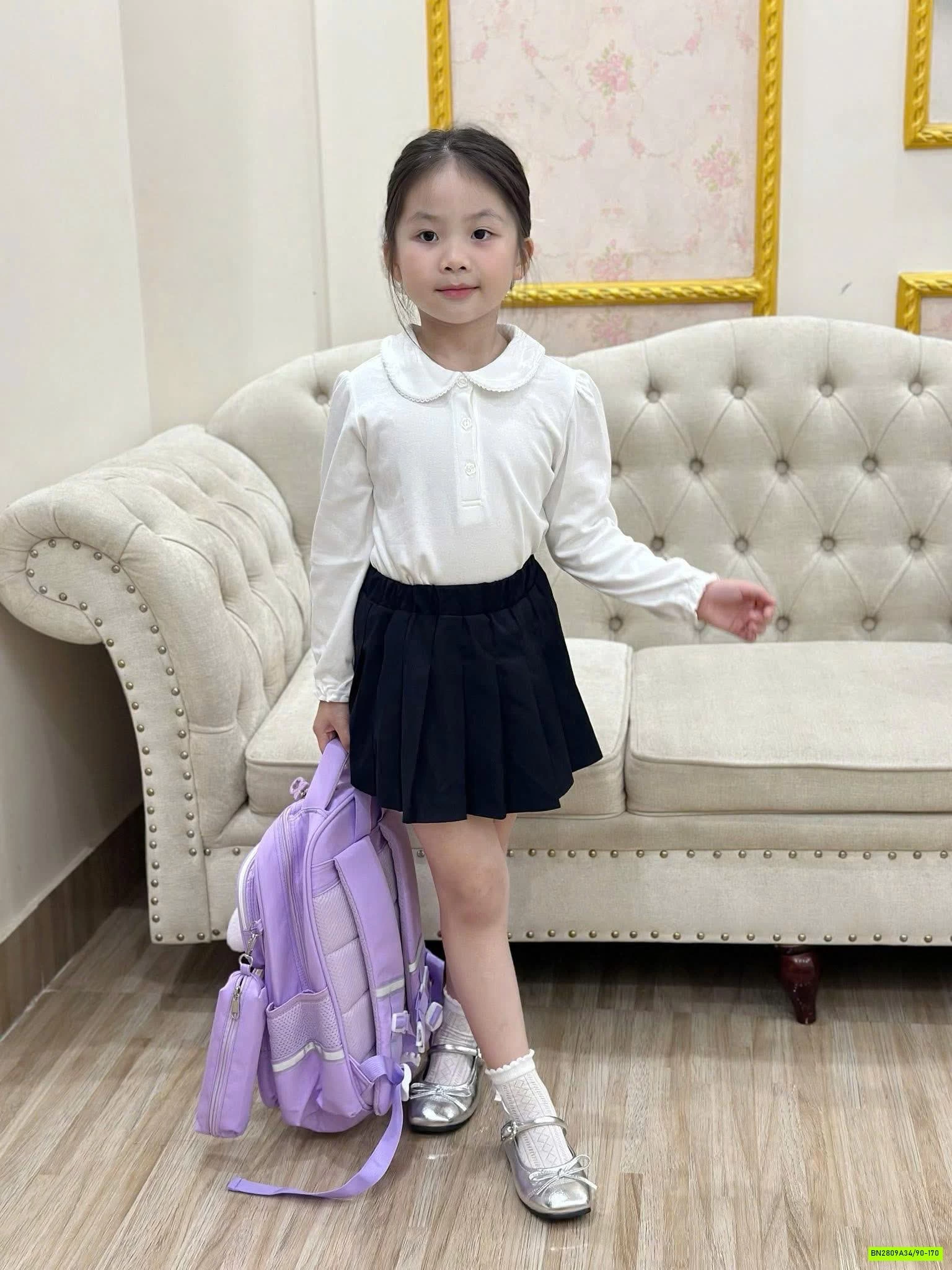 ÁO DÀI TAY CHO BÉ MẶC ĐẦU THU