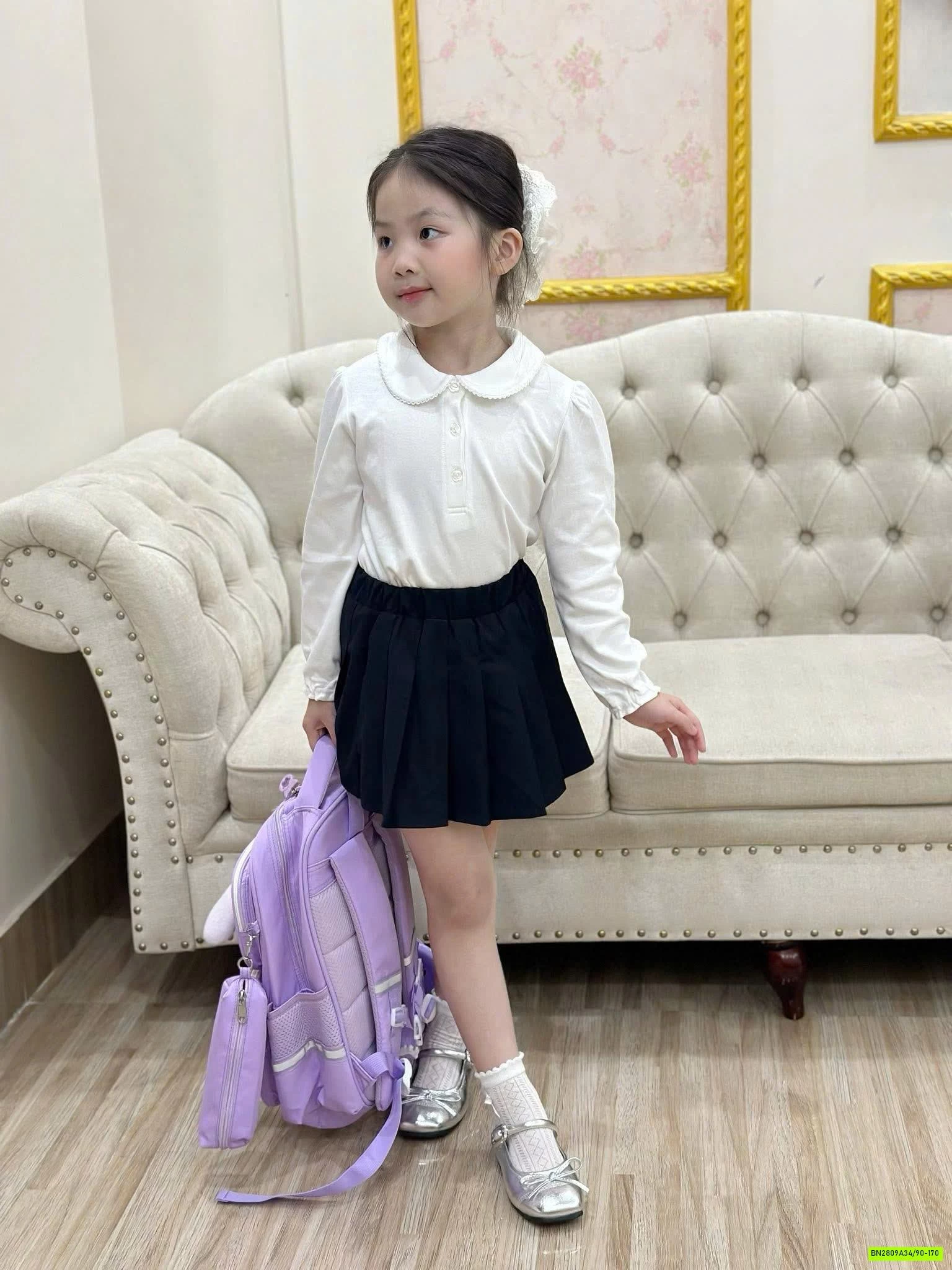 ÁO DÀI TAY CHO BÉ MẶC ĐẦU THU