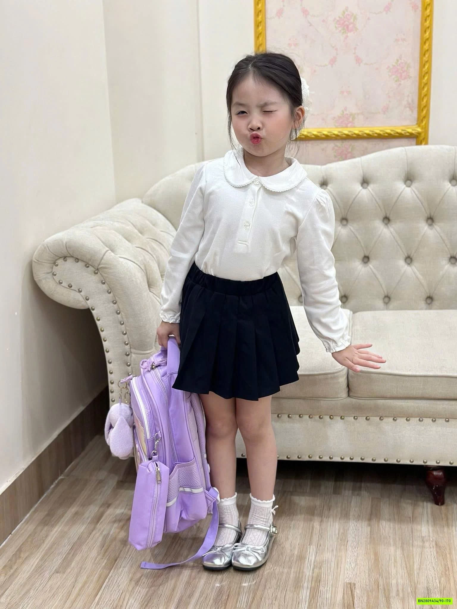 ÁO DÀI TAY CHO BÉ MẶC ĐẦU THU