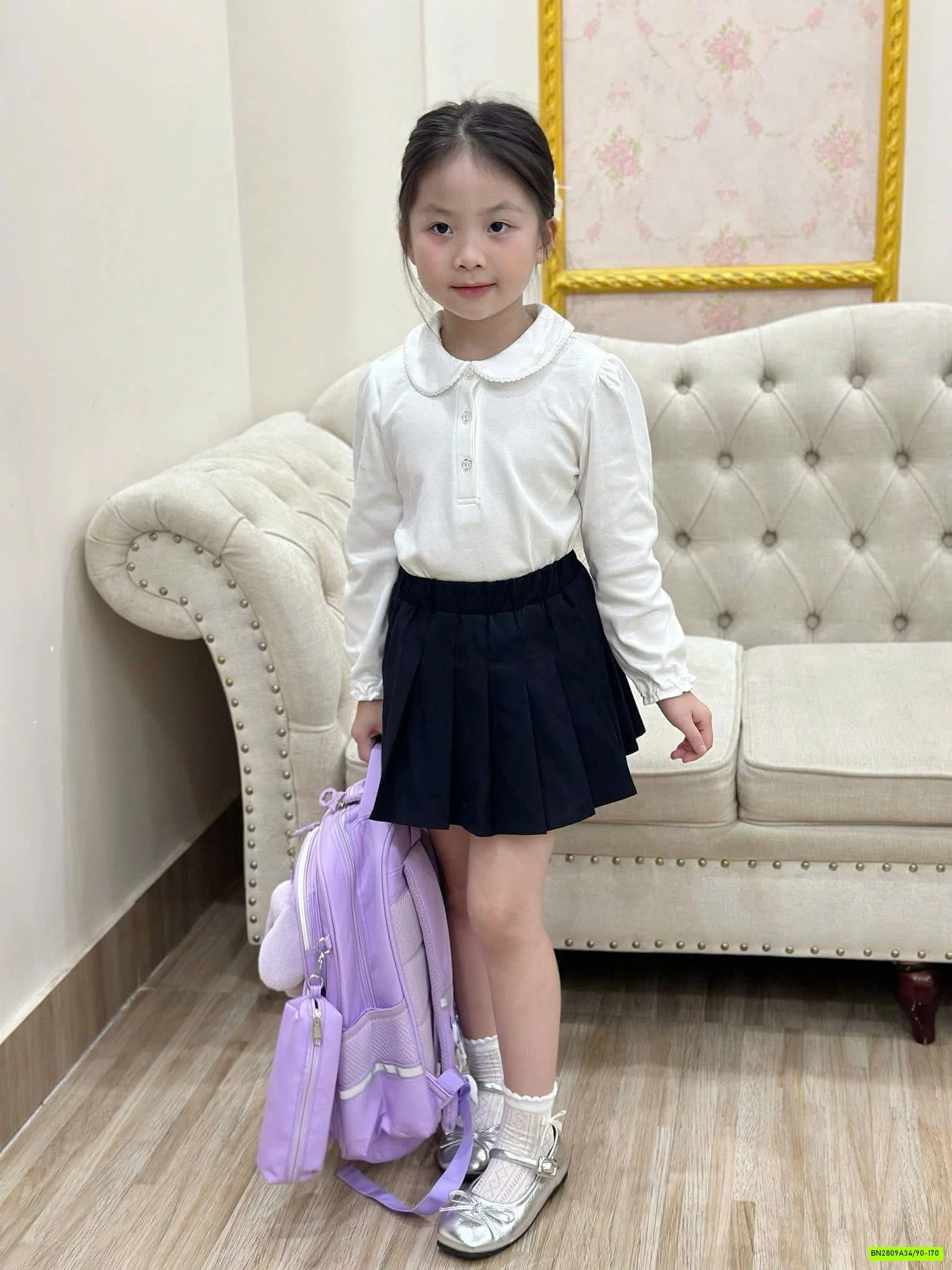 ÁO DÀI TAY CHO BÉ MẶC ĐẦU THU