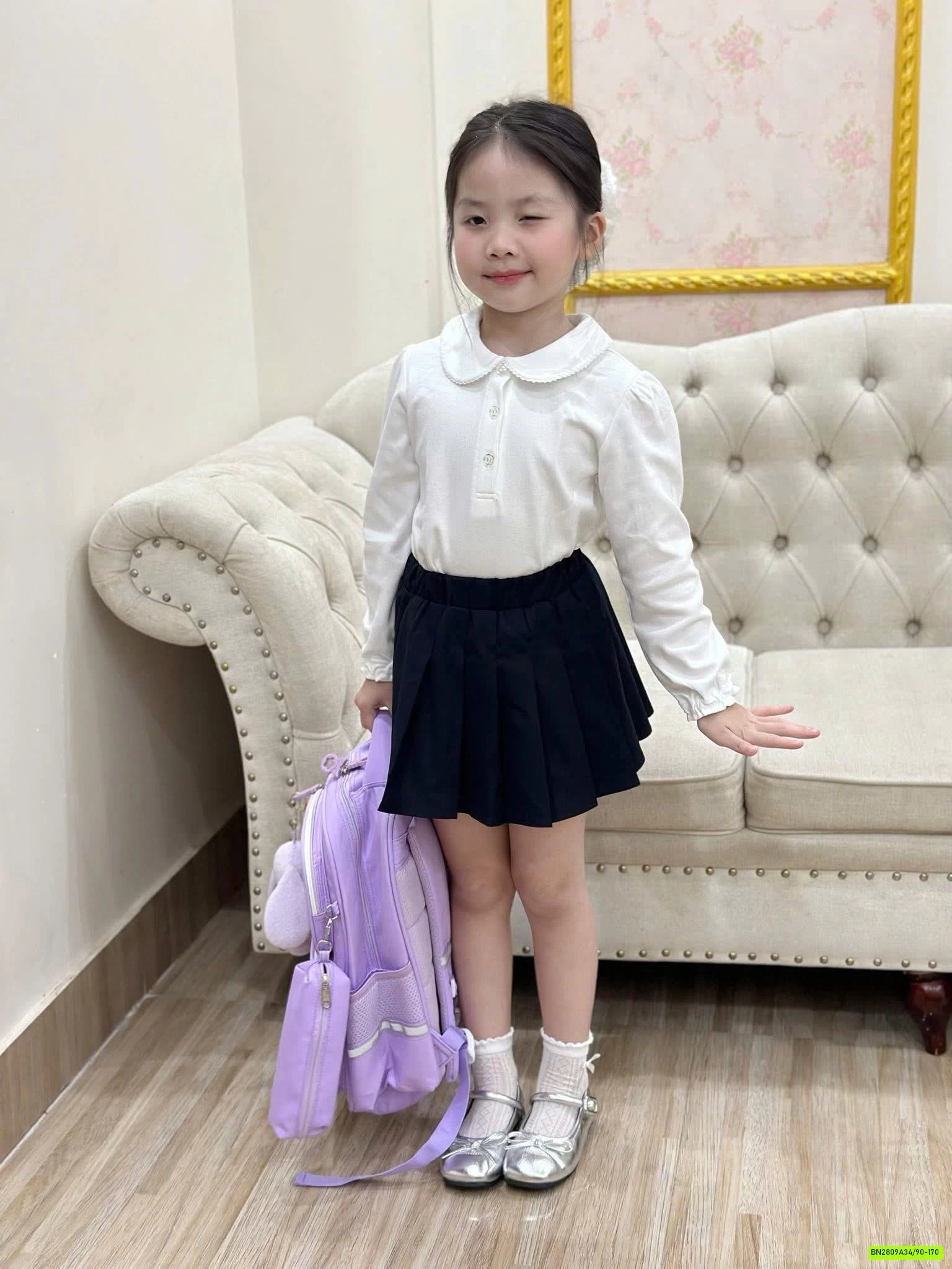 ÁO DÀI TAY CHO BÉ MẶC ĐẦU THU