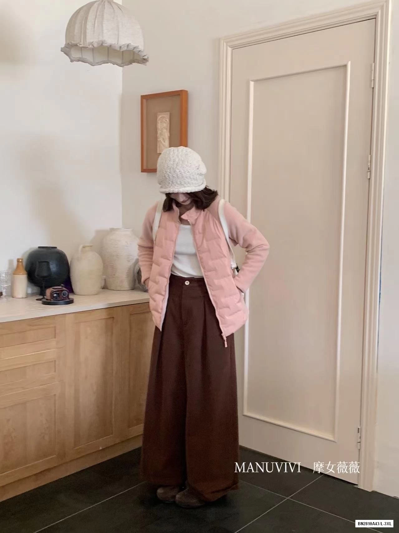 KHOÁC PHAO PHỐI NỈ LÓT LÔNG