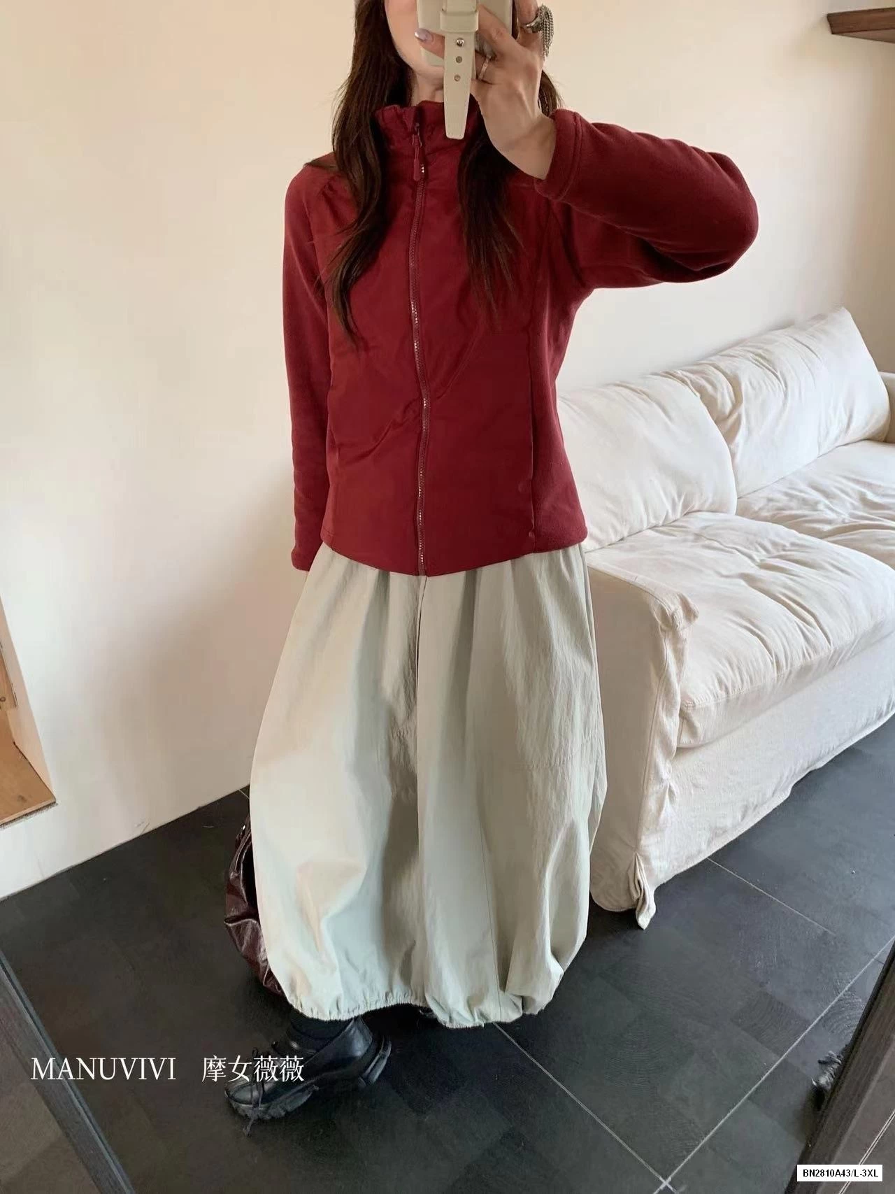 KHOÁC PHAO PHỐI NỈ LÓT LÔNG