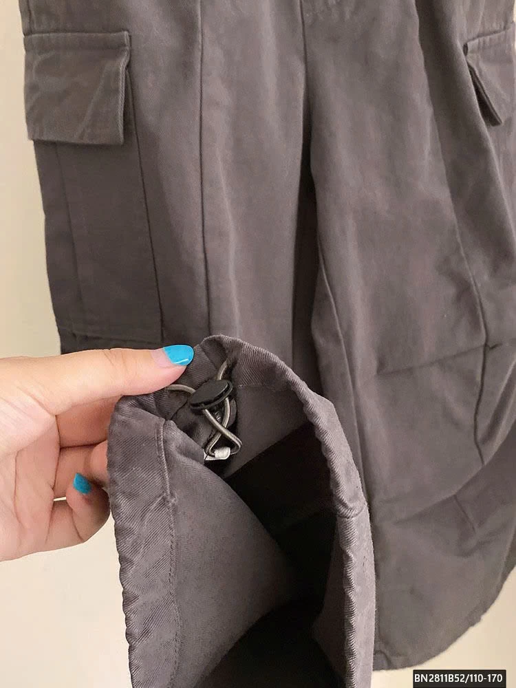 SÉT ÁO THUN DÁNG NGẮN RÚT EO MIX QUẦN TÚI HỘP