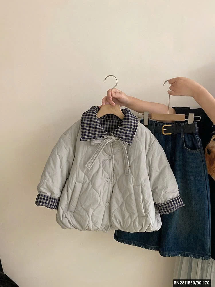 SÉT ÁO KHOÁC PHAO CARO 2 MẶT MIX QUẦN JEAN ỐNG RỒNG LÓT LÔNG CỪU