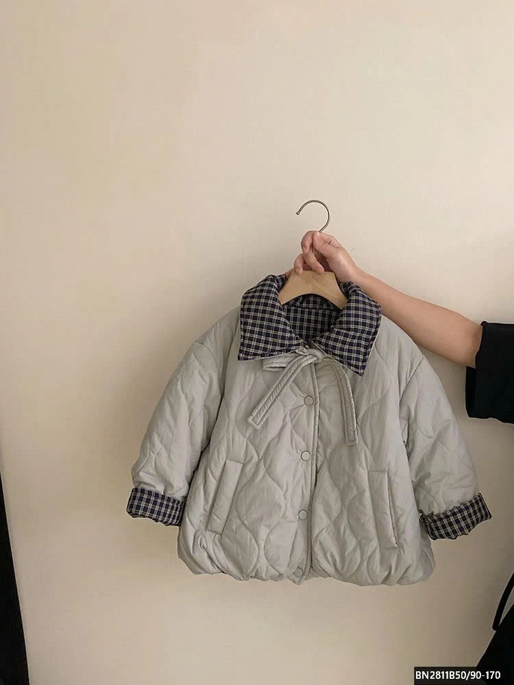 SÉT ÁO KHOÁC PHAO CARO 2 MẶT MIX QUẦN JEAN ỐNG RỒNG LÓT LÔNG CỪU