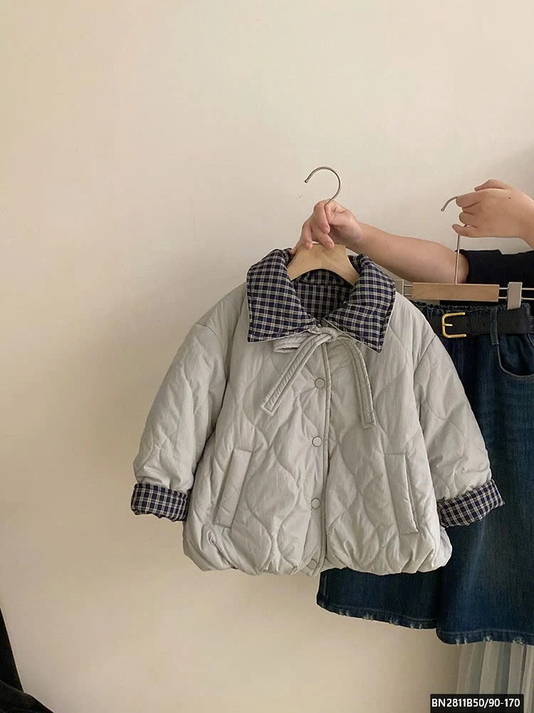 SÉT ÁO KHOÁC PHAO CARO 2 MẶT MIX QUẦN JEAN ỐNG RỒNG LÓT LÔNG CỪU