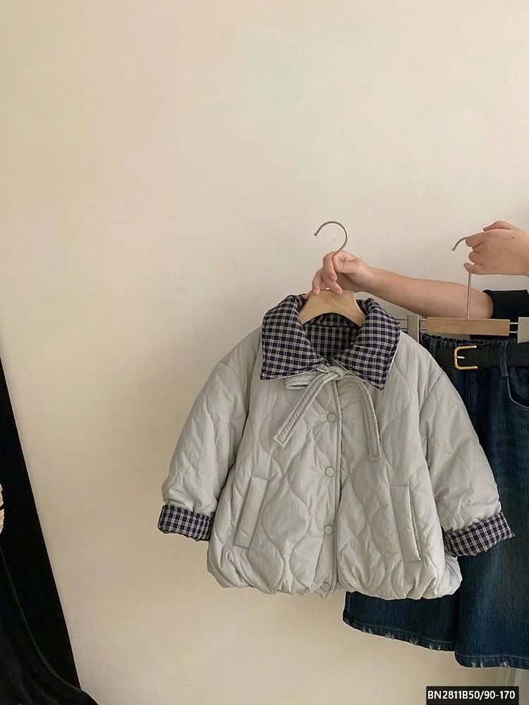 SÉT ÁO KHOÁC PHAO CARO 2 MẶT MIX QUẦN JEAN ỐNG RỒNG LÓT LÔNG CỪU