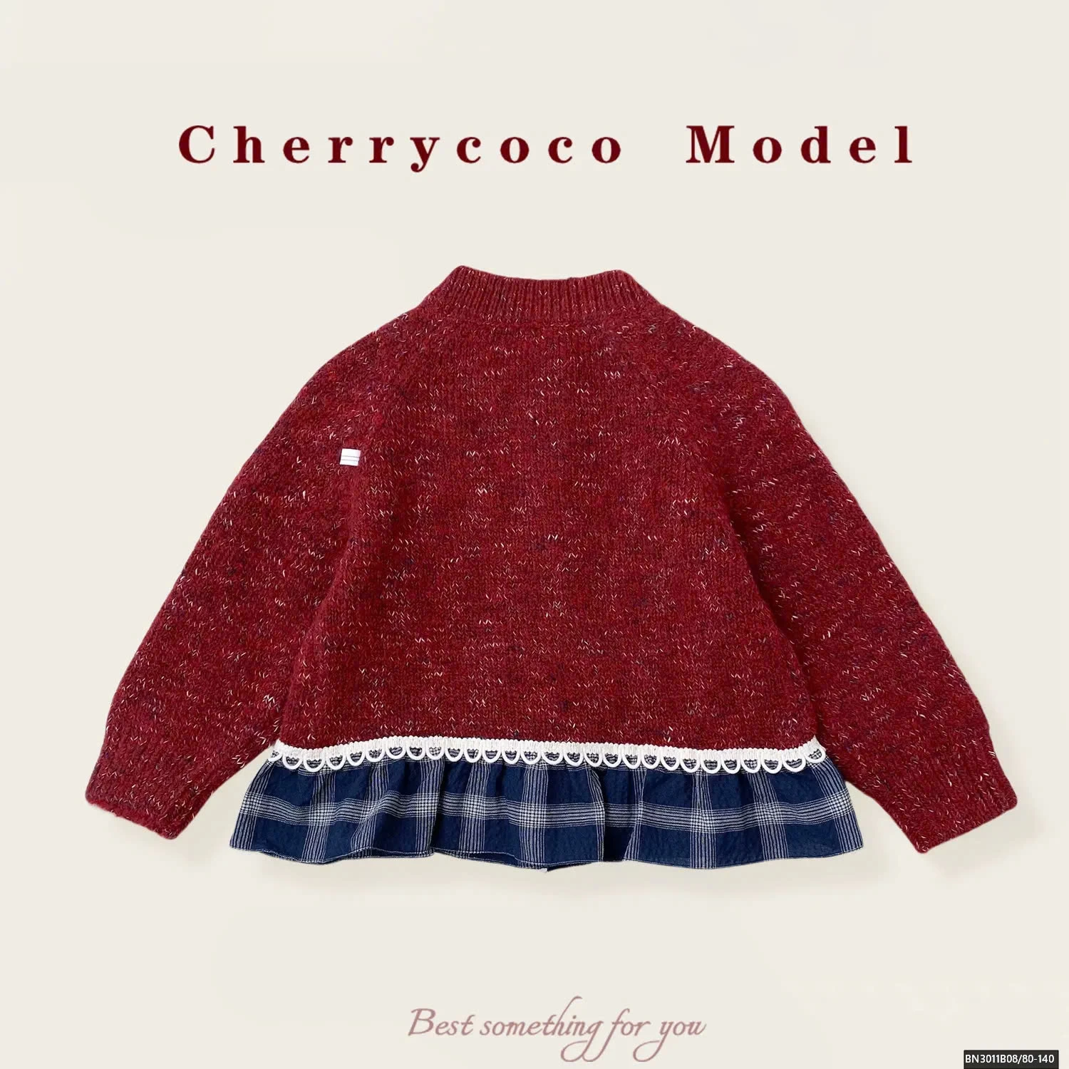 ÁO KHOÁC LEN ĐỎ CHỮ XY CHERRYCOCO
