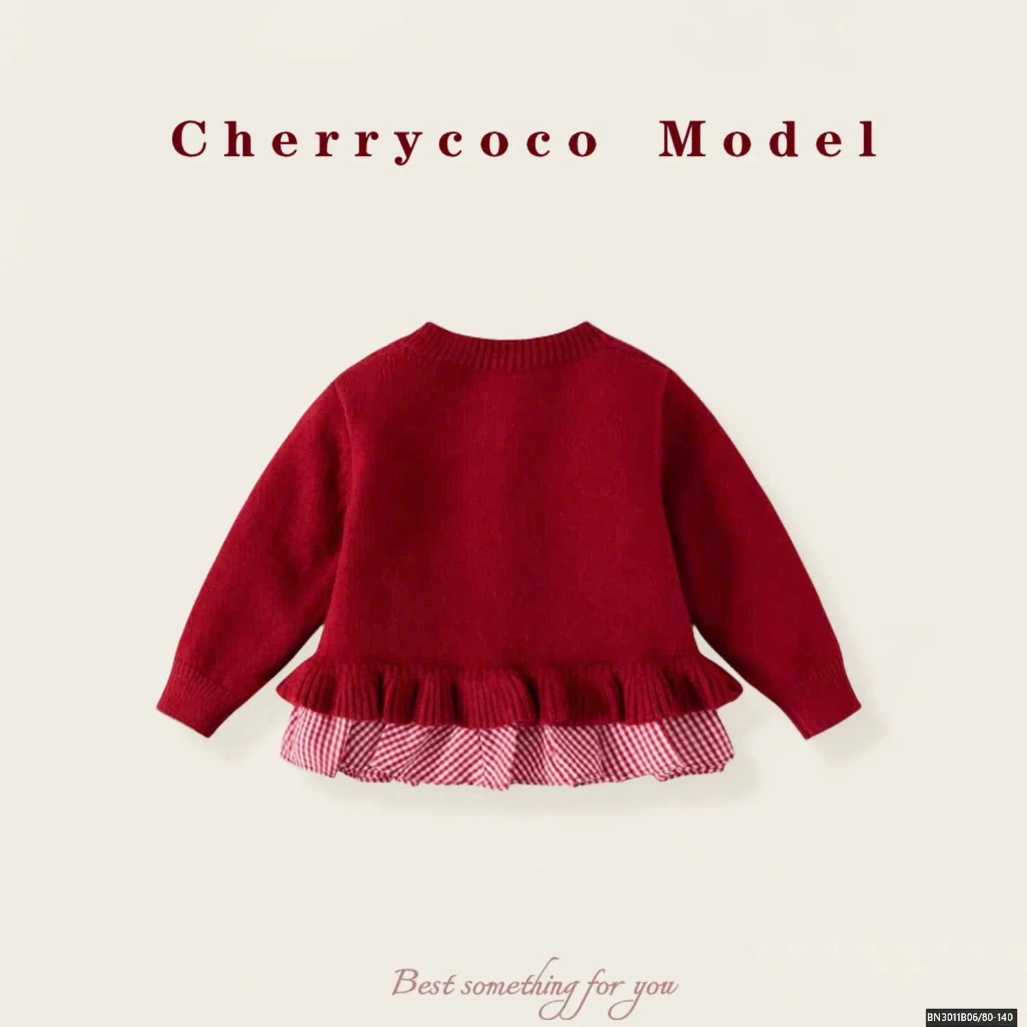 ÁO LEN PHỐI CARO CHERRYCOCO