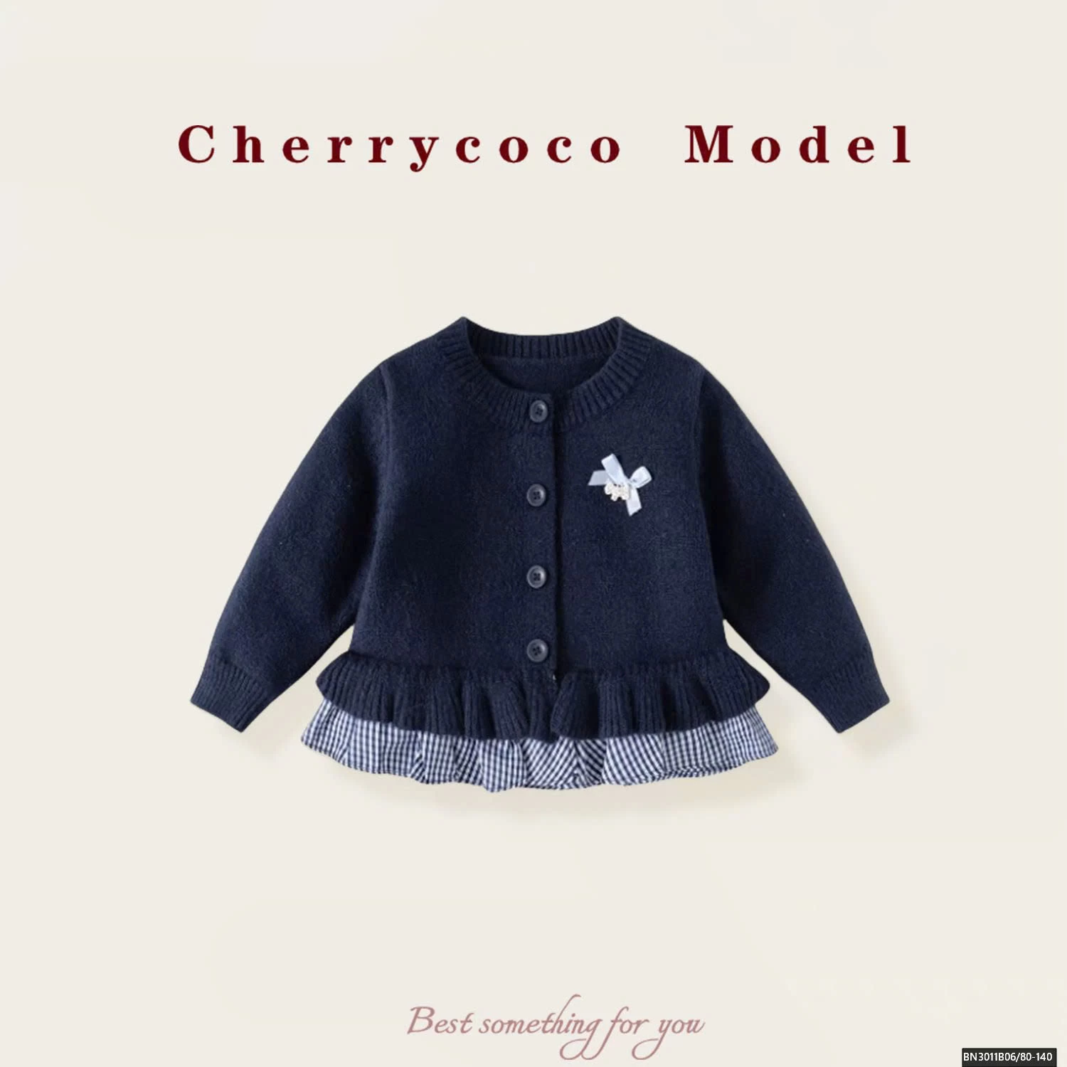 ÁO LEN PHỐI CARO CHERRYCOCO