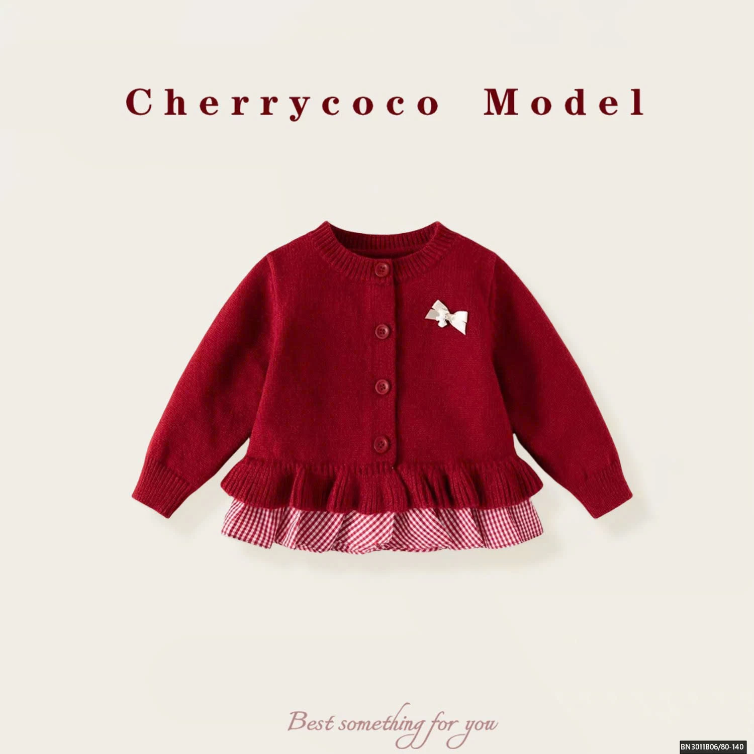 ÁO LEN PHỐI CARO CHERRYCOCO