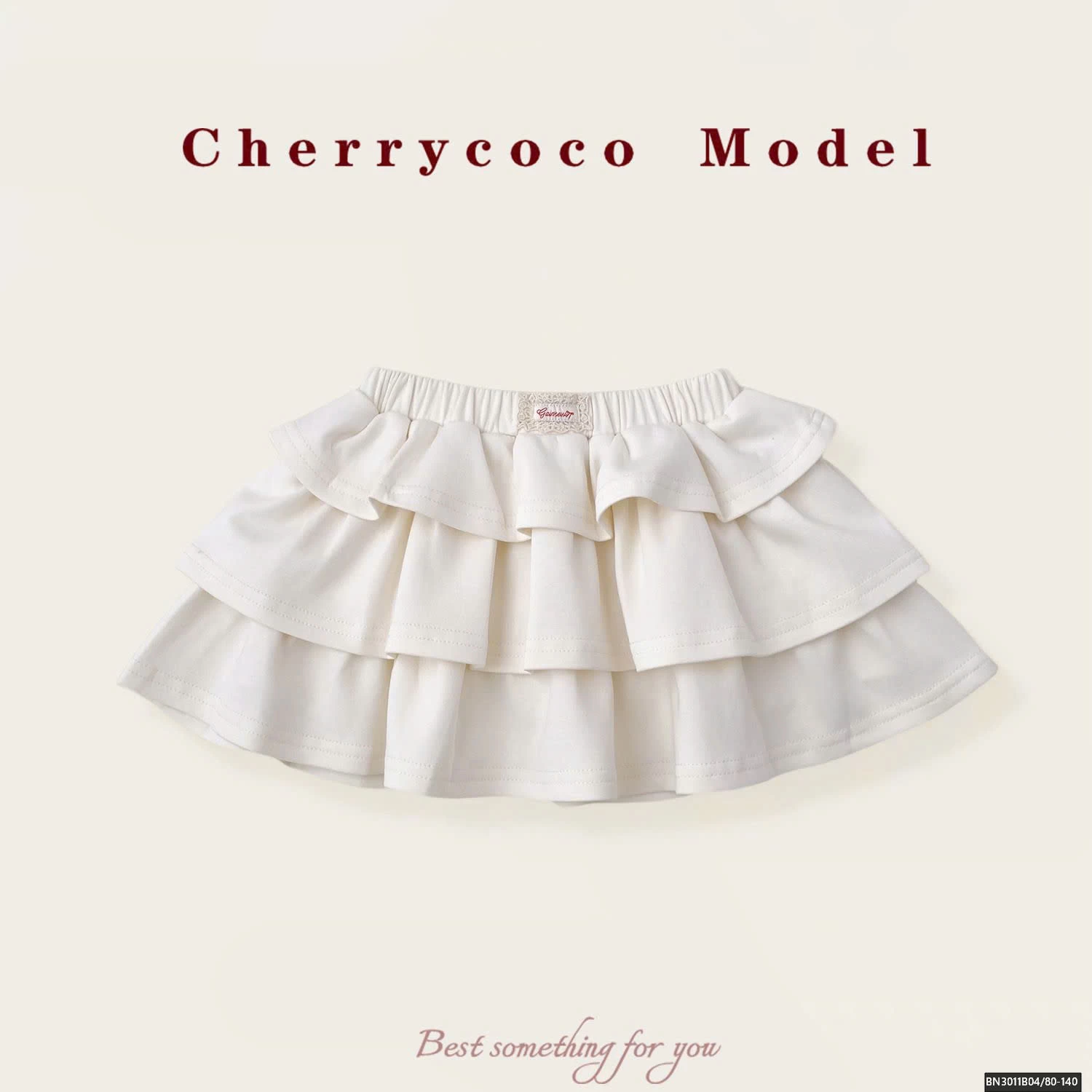 CHÂN VÁY COTON 3 TẦNG CHERRYCOCO