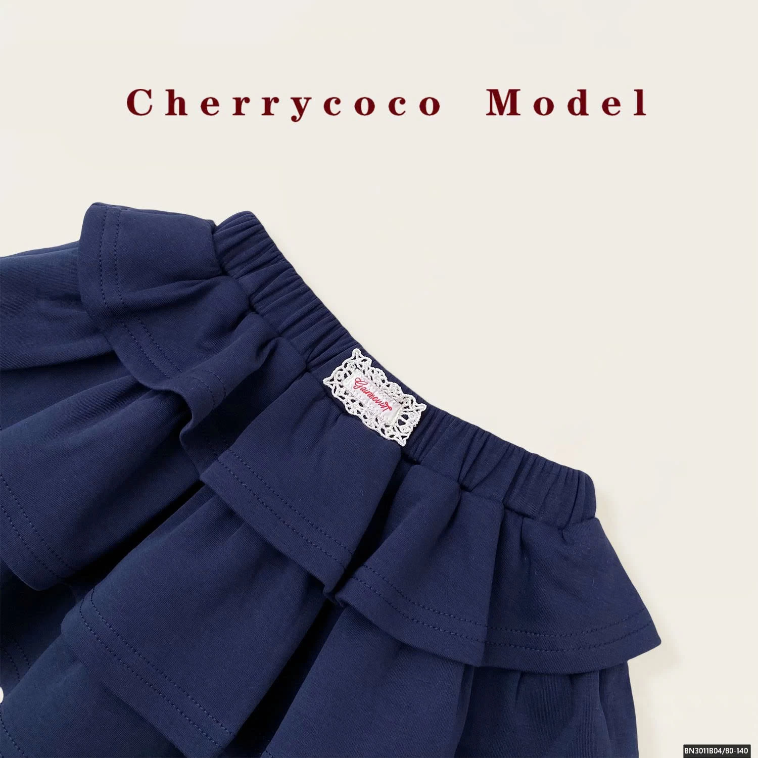 CHÂN VÁY COTON 3 TẦNG CHERRYCOCO