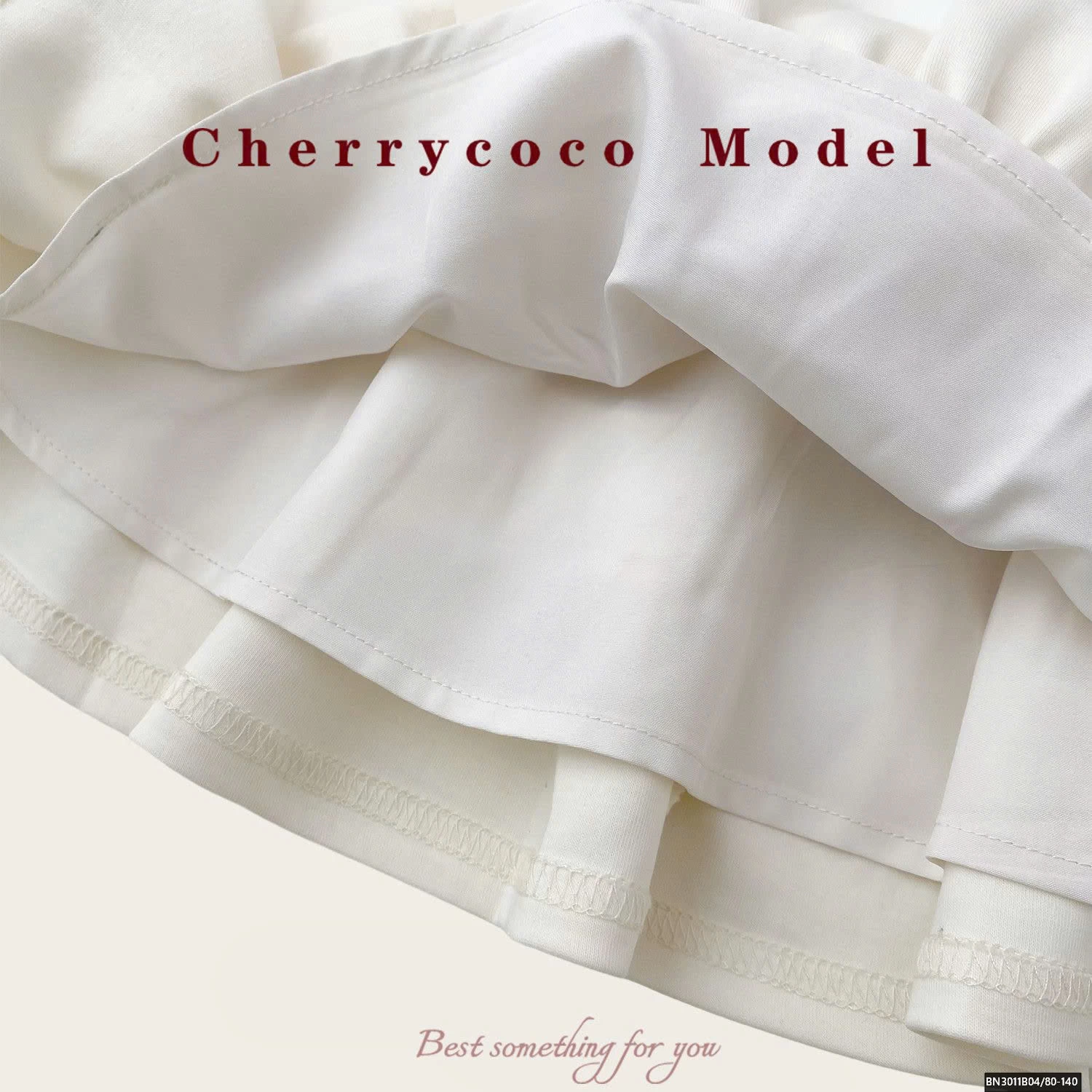 CHÂN VÁY COTON 3 TẦNG CHERRYCOCO