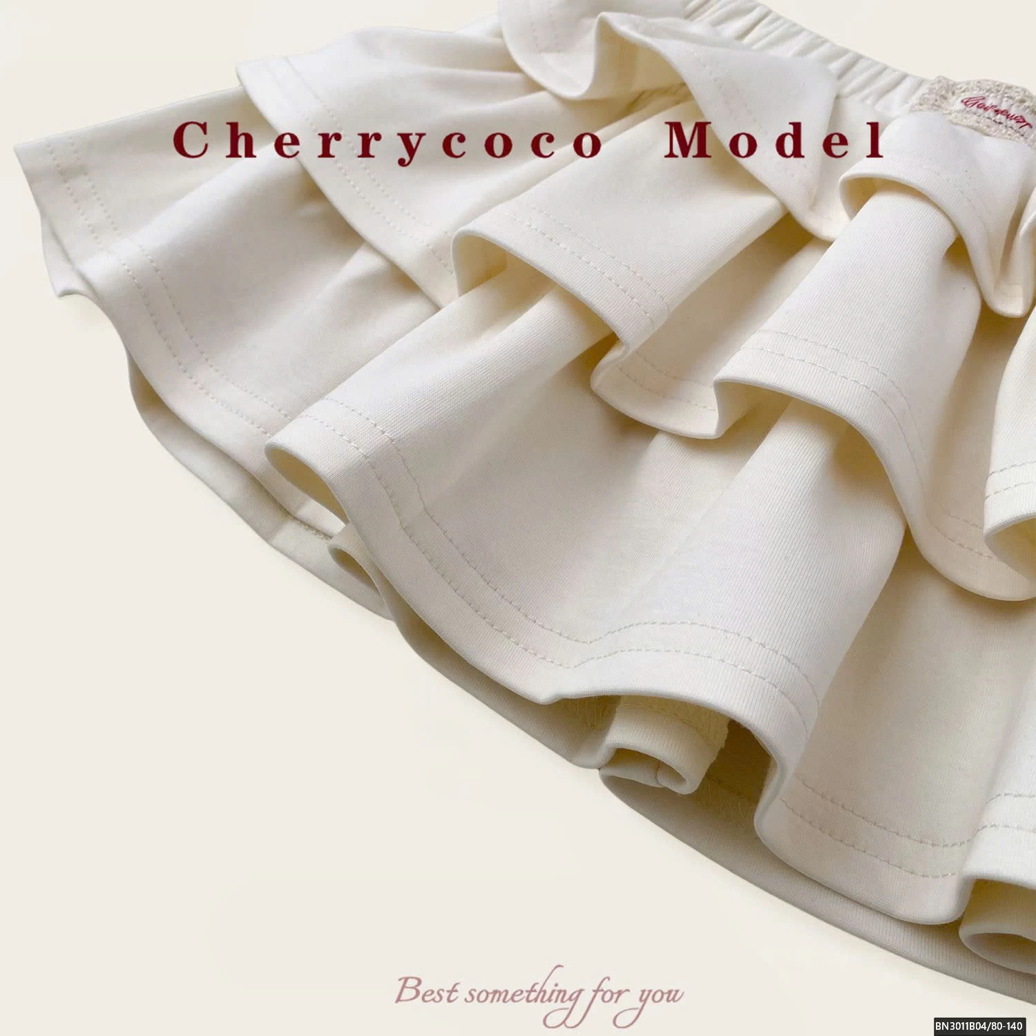 CHÂN VÁY COTON 3 TẦNG CHERRYCOCO