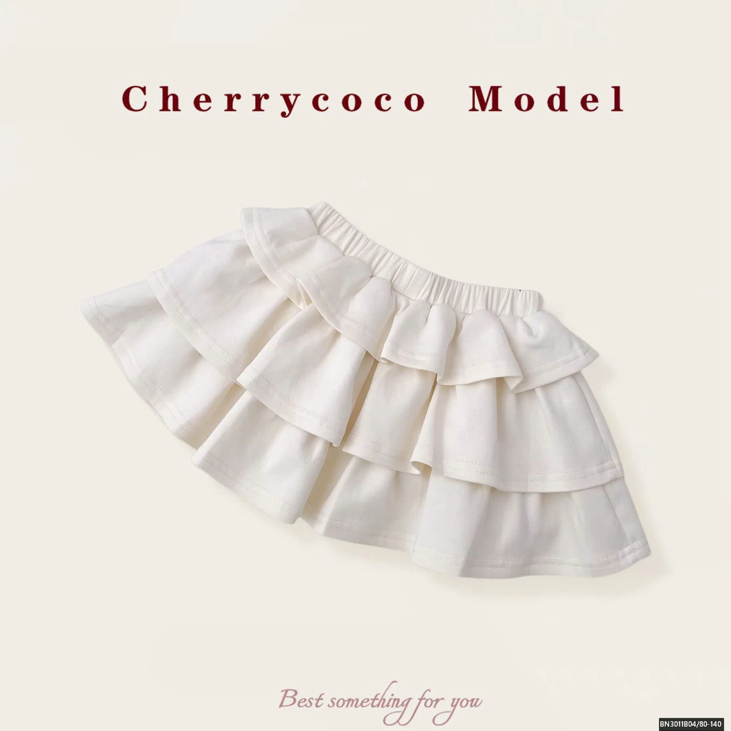 CHÂN VÁY COTON 3 TẦNG CHERRYCOCO