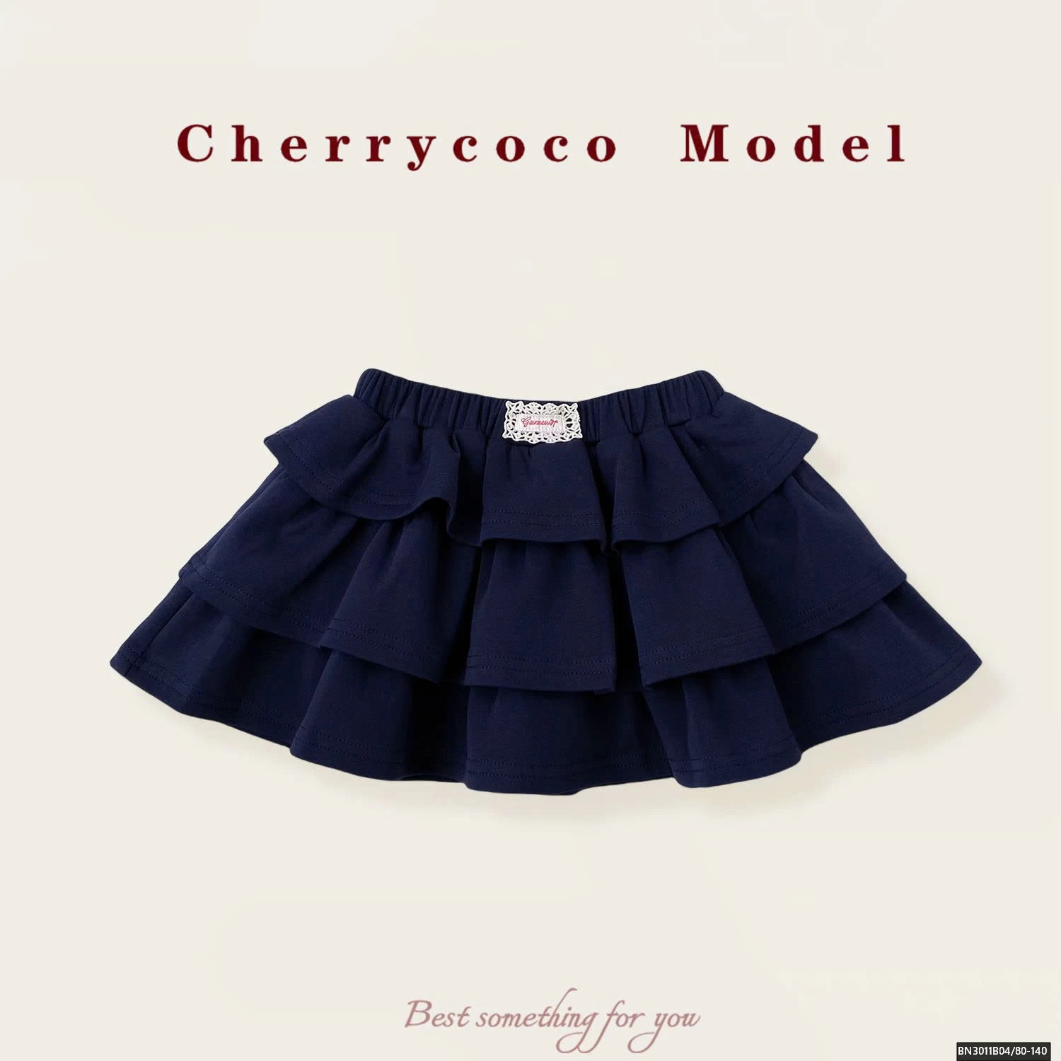 CHÂN VÁY COTON 3 TẦNG CHERRYCOCO