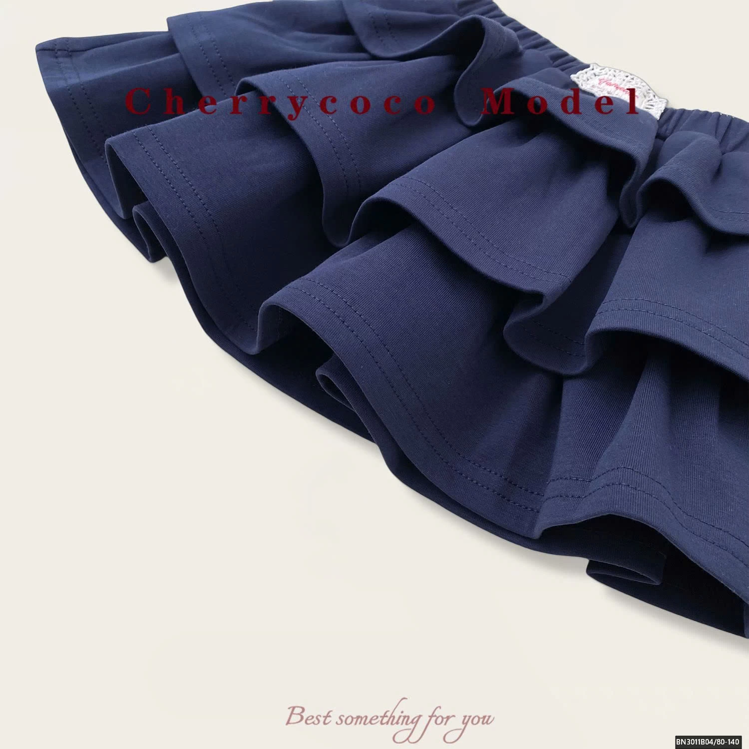 CHÂN VÁY COTON 3 TẦNG CHERRYCOCO