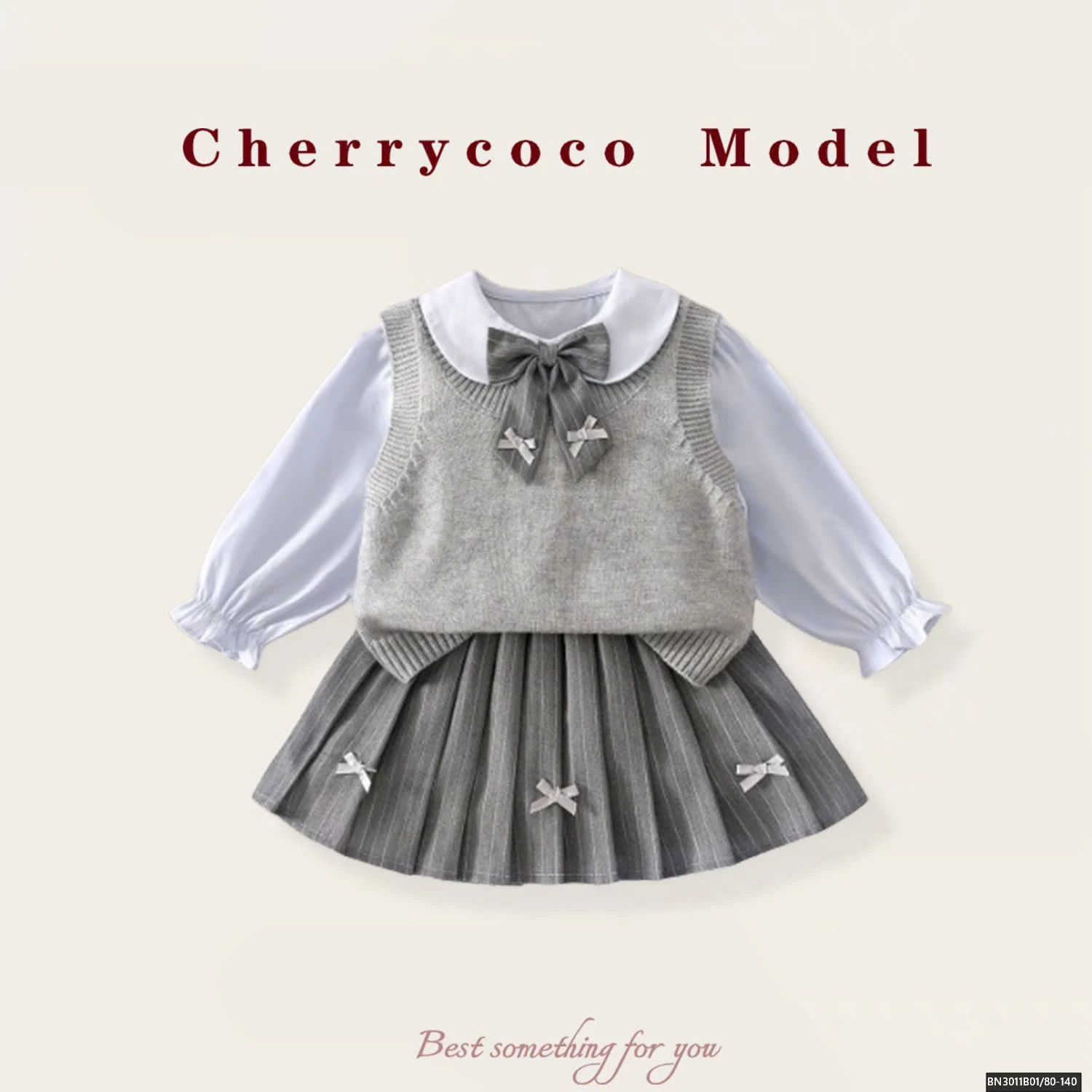 SÉT LEN NỮ SINH XÁM CHERRYCOCO