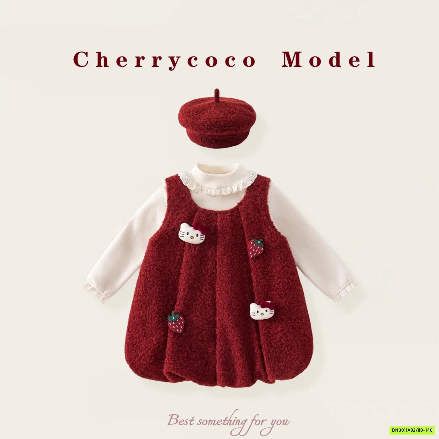 SÉT VÁY BÍ ĐỎ 3 MÓN CHERRYECOCO