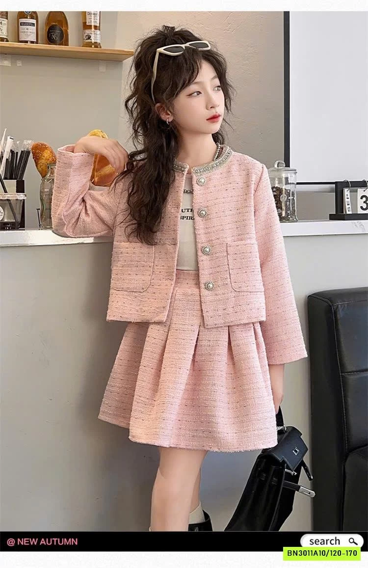 SET VÁY DẠ CHO BÉ GÁI