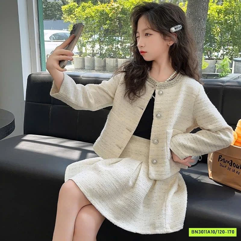 SET VÁY DẠ CHO BÉ GÁI