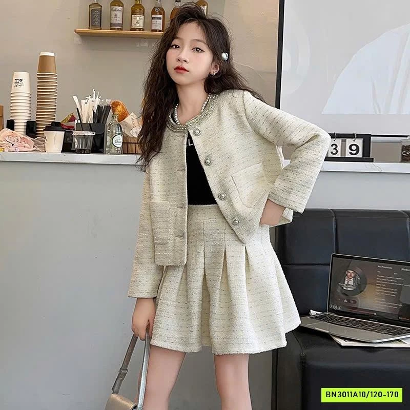 SET VÁY DẠ CHO BÉ GÁI