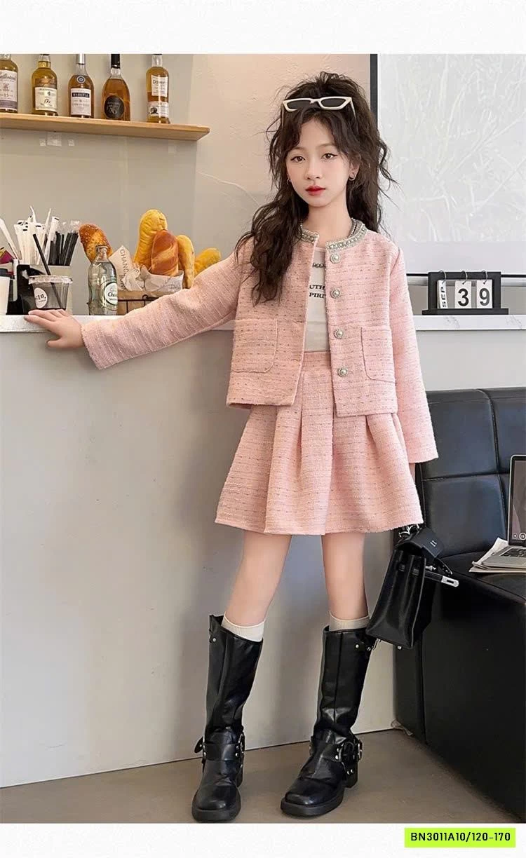 SET VÁY DẠ CHO BÉ GÁI