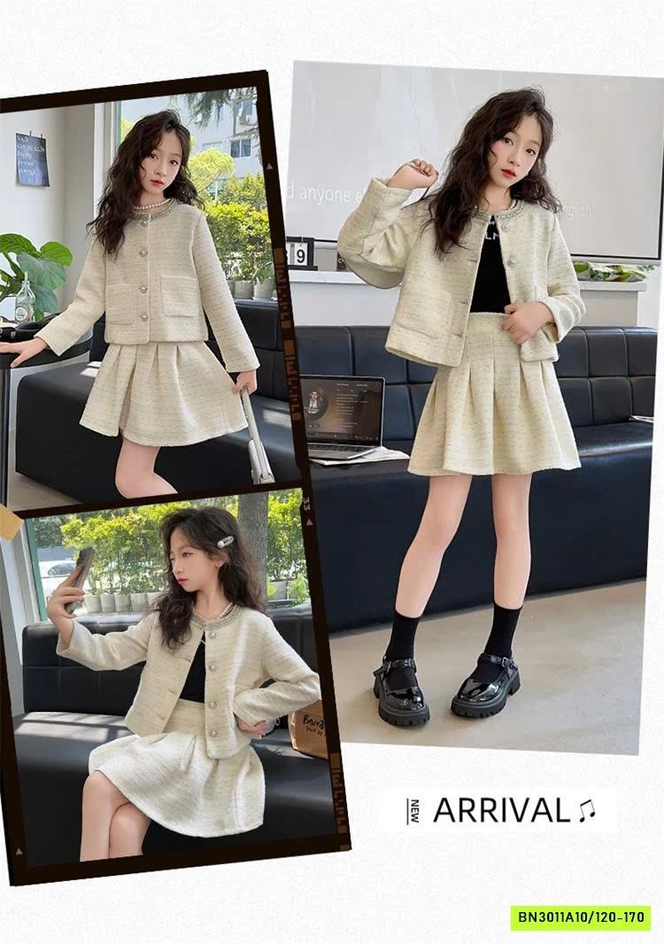 SET VÁY DẠ CHO BÉ GÁI