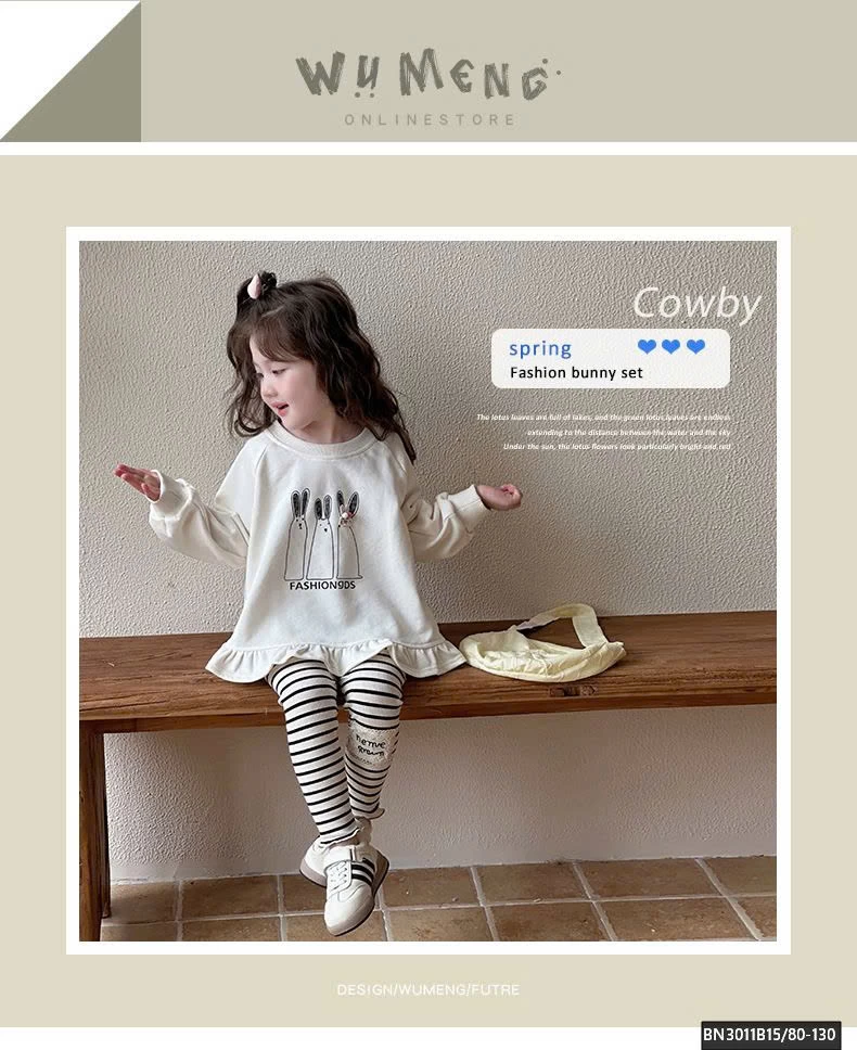 SÉT THUN 3 CHÚ THỎ MIX LEGGING