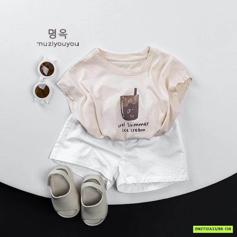 SHORT THÔ MỀM CẠP CHUN CÚC TRƯỚC MZYY