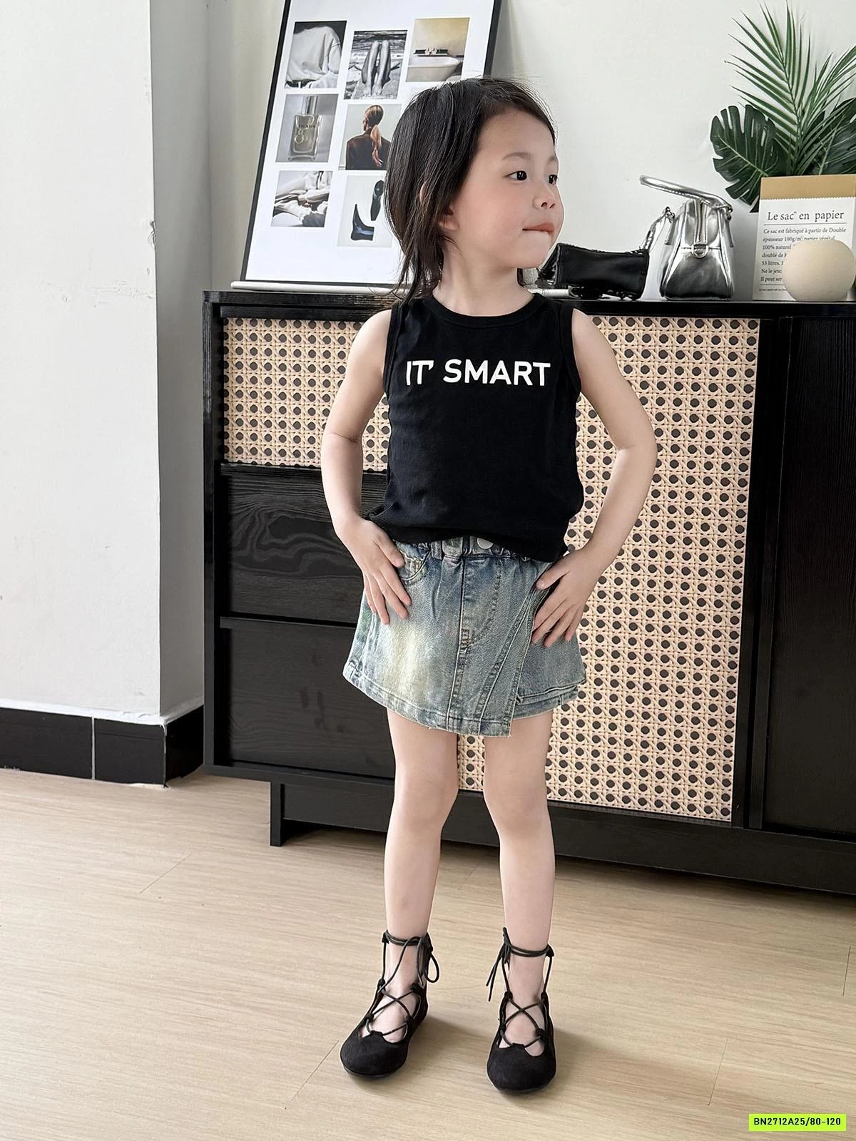 SHORT JEANS GIẢ VÁY