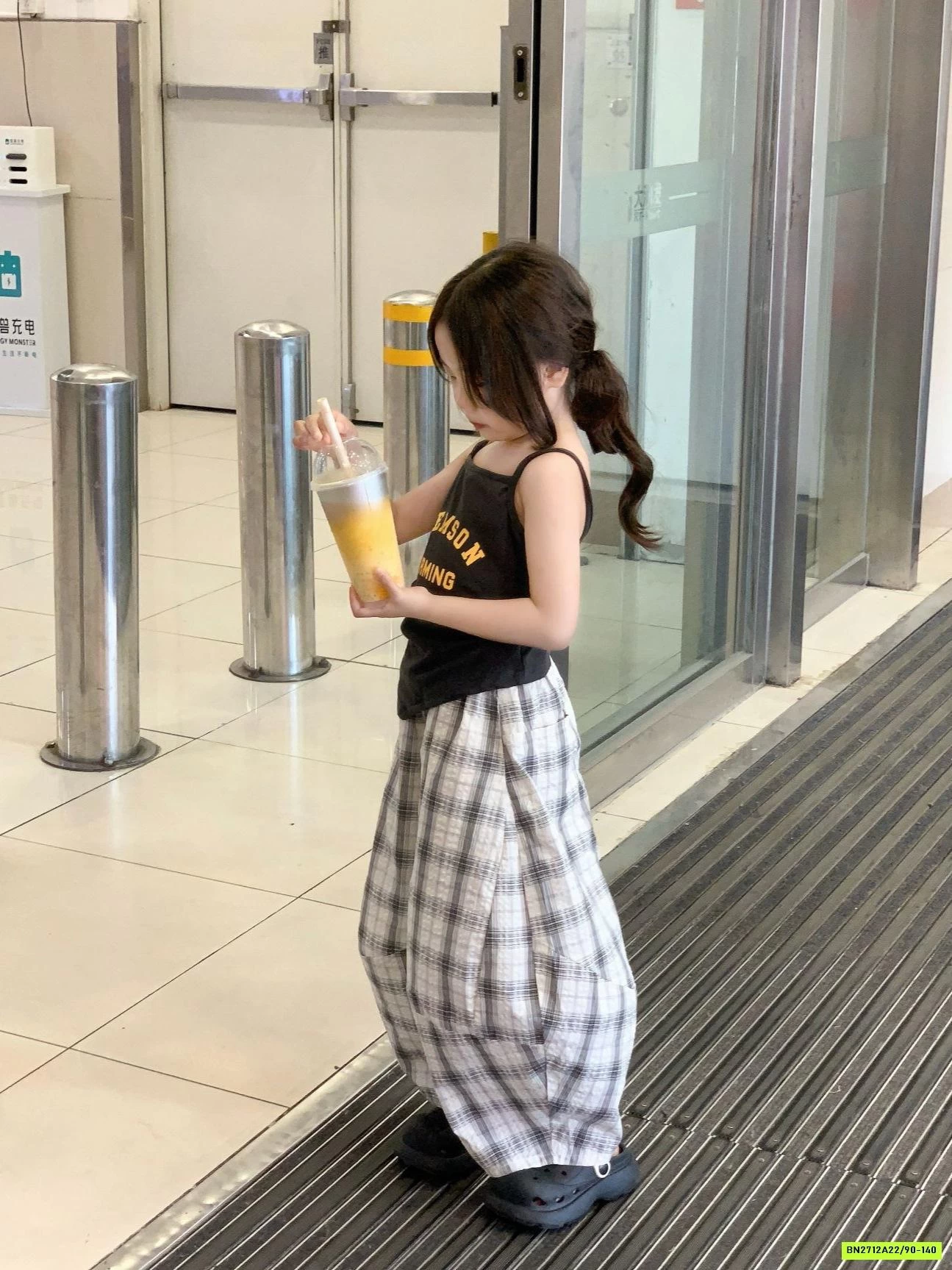 ÁO 2 DÂY VẠT NHỌN MIX BAGGY CARO