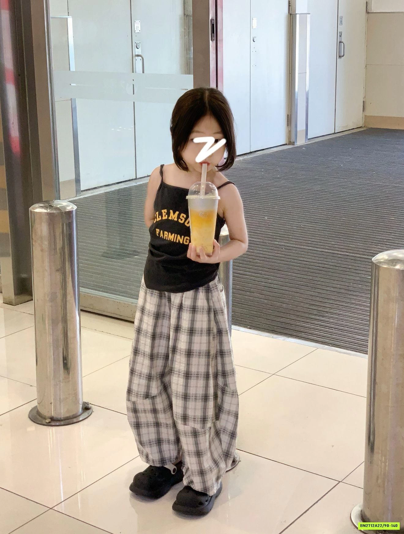 ÁO 2 DÂY VẠT NHỌN MIX BAGGY CARO